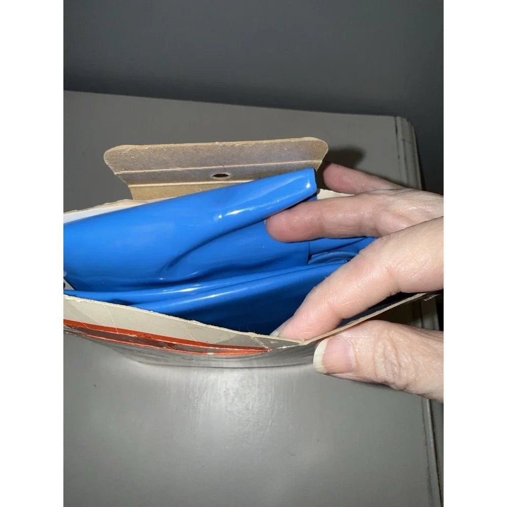 Vintage Tubby Inflatable Baby Bath NOS New Open Original Box 70s 80s BLUE‎